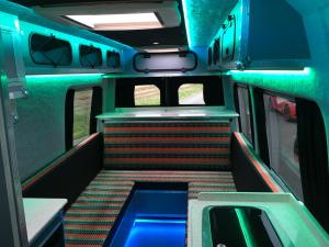 Mylo loves coloured lighting. I'm not so sure.