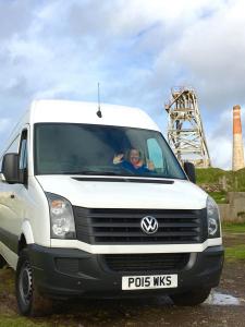 First ever outing in Archie, above The Crowns at Botallack.