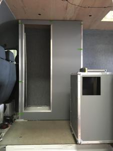 That little wardrobe? That will be the shower and loo.